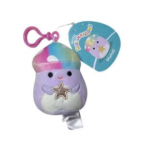 Squishmallows Mahdi the Mushroom with Star 3.5" Plush Clip